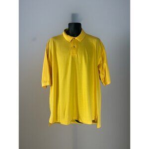 Outer Banks Polo Shirt Mens Size 2XL Bright Yellow Short Sleeve 100% Cotton